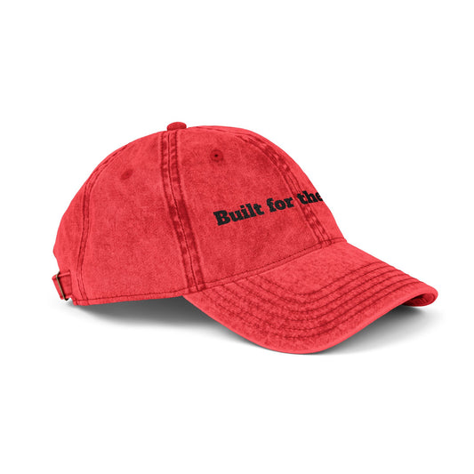 Vintage Embroidered Cap (Built for the Climb)